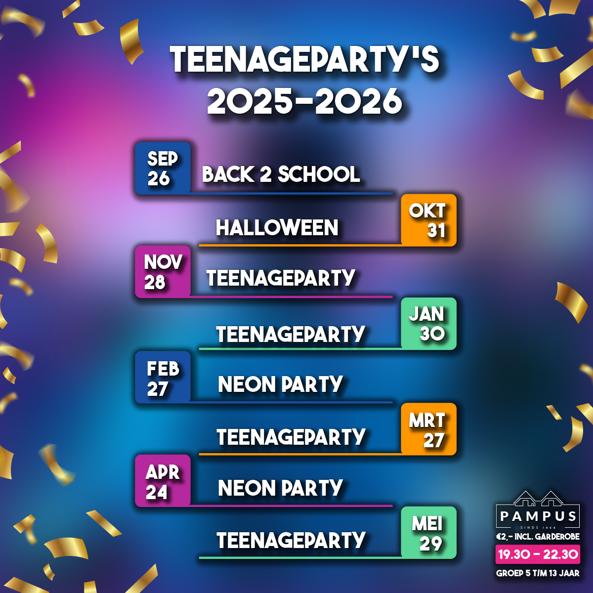 Teenage party Pampus